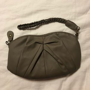 small grey clutch